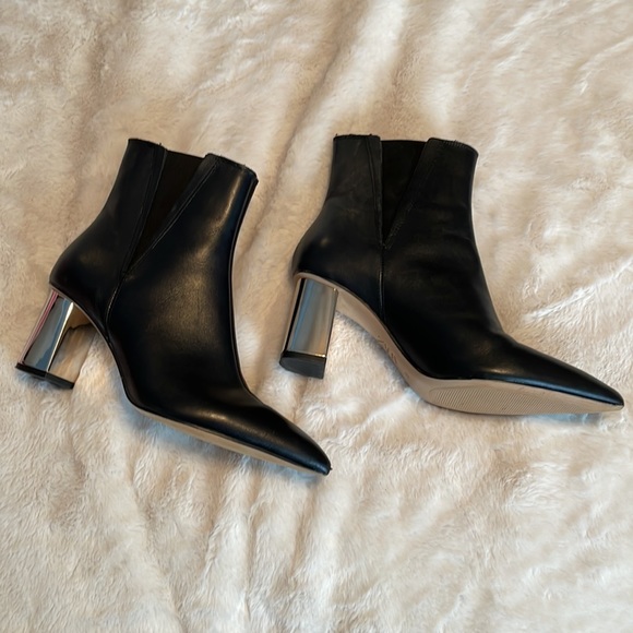 Zara Booties with Mirrored Heels - Size 36 (6) - Picture 3 of 9